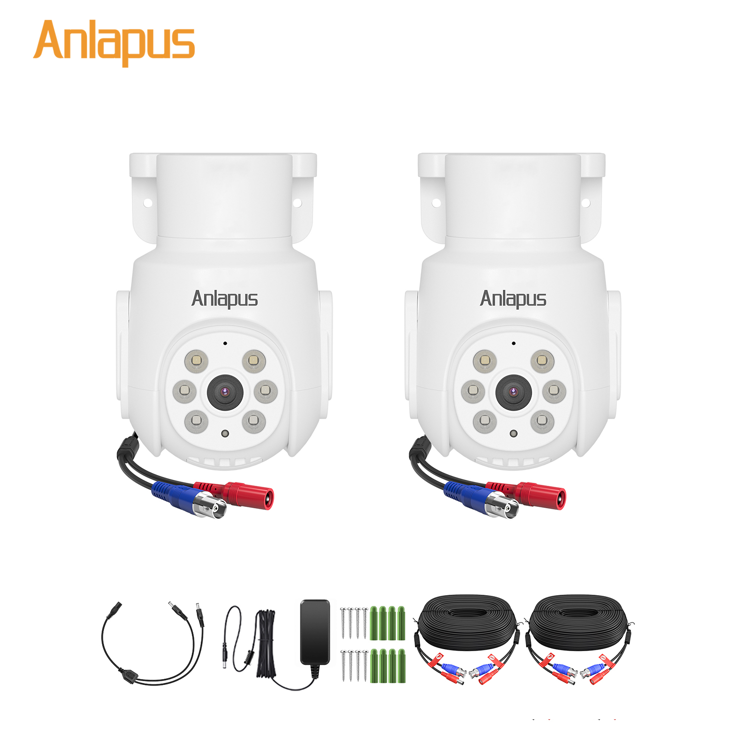 Home Security And Camera System - กล้องวงจรปิด Anlapus 5MP แบบแพน-ทิลท์ แบบมีสาย 2