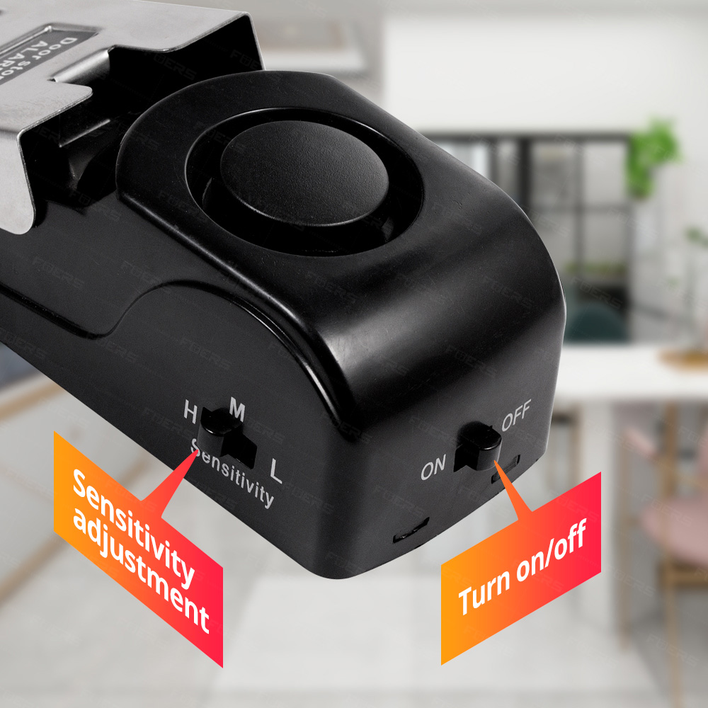 Home Security Gate - ระบบเตือนภัยกันขโมยประตู FUERS 120dB เสียงดังไร้สาย ระบบรักษาความปลอดภัยบ้าน ป้องกันการโจรกรรม