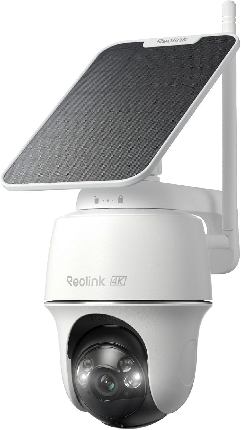 Home Security Cameras No Subscription - กล้องวงจรปิดพลังงานแสงอาทิตย์ 4K สำหรับภายนอกอาคาร 360 องศา °