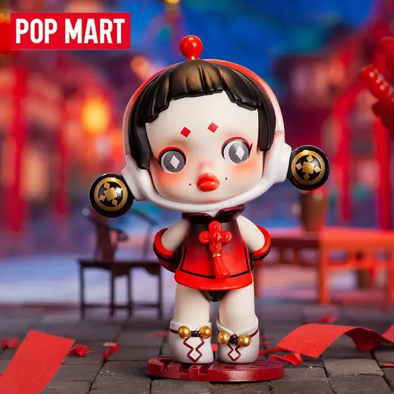 Home Security Movie - POP MART ซีรีส์ปีใหม่ของเสือ กล่องสุ่มของแท้ ของเล่นแบบสุ่ม ตุ๊กตาตกแต่งบ้าน