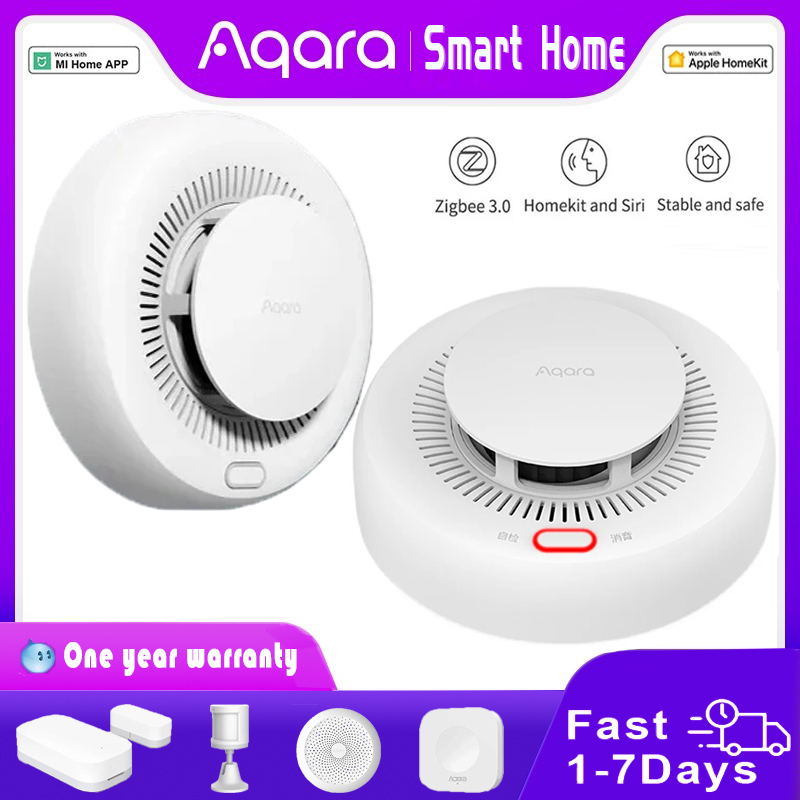 Mi Home Security Xiaomi - ใหม่ Aqara เครื่องตรวจจับควัน Zigbee Smart Fire
