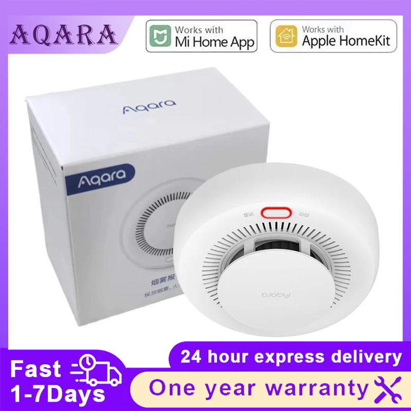 Mi Home Security Xiaomi - ใหม่ Aqara เครื่องตรวจจับควันเซ็นเซอร์ Zigbee Smart Fire