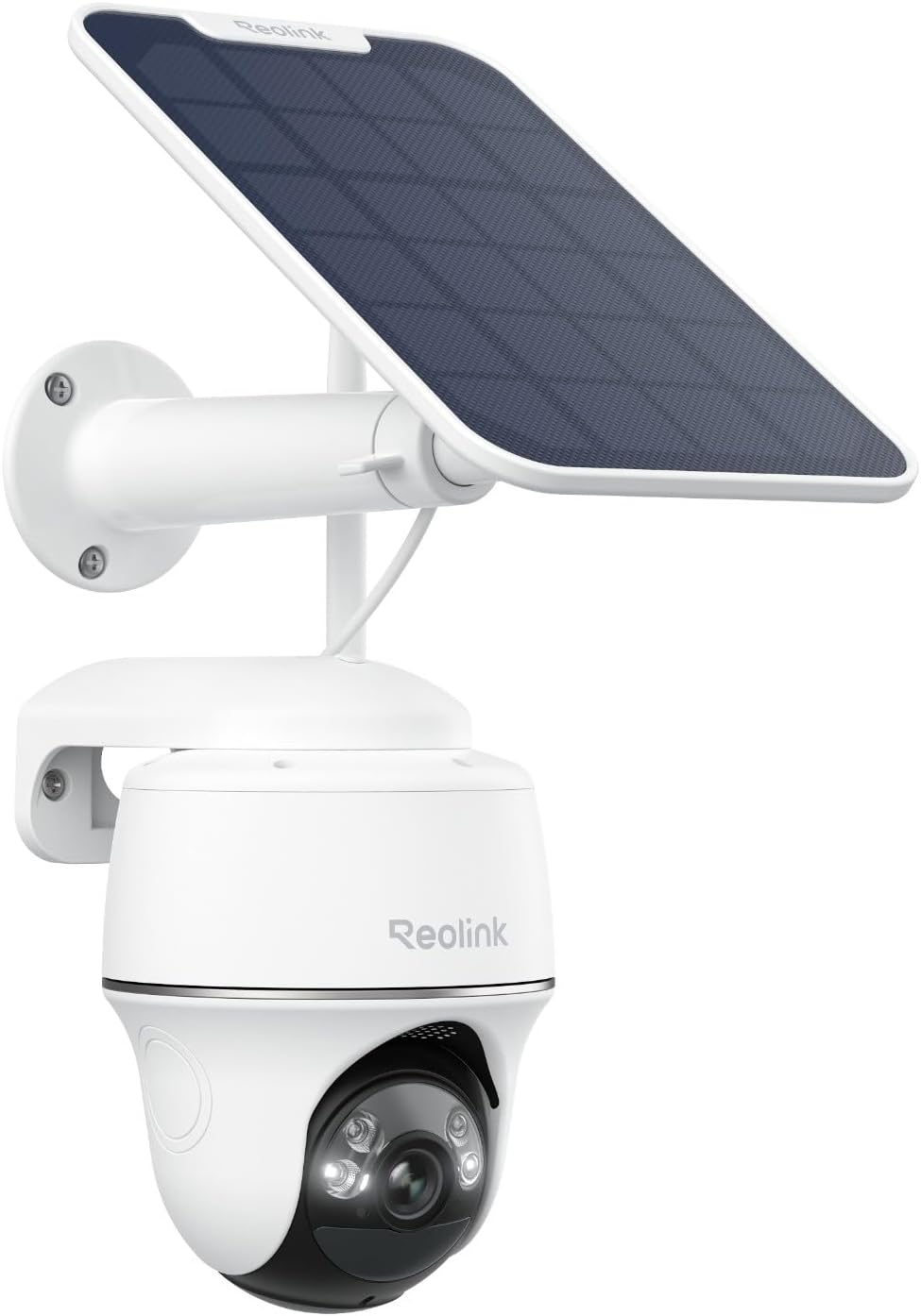Home Security Cameras No Subscription - กล้องวงจรปิดไร้สายพลังงานแสงอาทิตย์สำหรับภายนอกอาคาร 360 องศา ° การครอบคลุมการใช้งาน, ระบบมองเห็นกลางคืนแบบสี