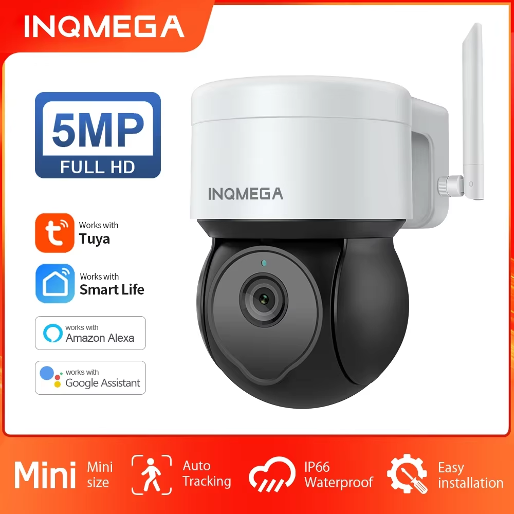 Home Yard Security - INQMEGA 5MP Tuya กล้อง PTZ กลางแจ้ง
