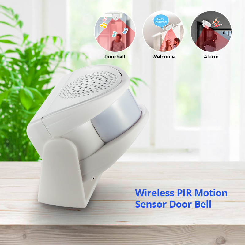 Home Security Gate - 32 เพลงยินดีต้อนรับอินฟราเรด CHIME Doorbell Wireless PIR