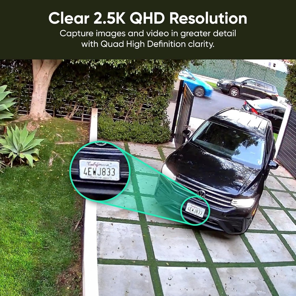กล้องรักษาความปลอดภัย AI 2.5K, - Home Security Cameras No Subscription บทวิจารณ์และราคา