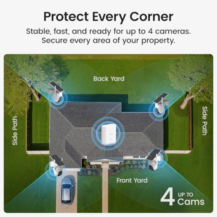 กล้องวงจรปิดไร้สายภายนอกอาคาร  - Home Security Cameras No Subscription บทวิจารณ์และราคา