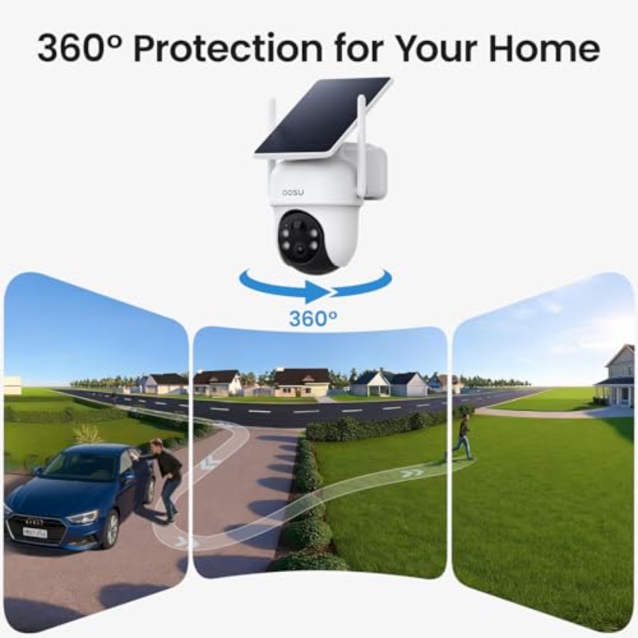 กล้องวงจรปิดไร้สายภายนอกอาคาร  - Home Security Cameras No Subscription บทวิจารณ์และราคา