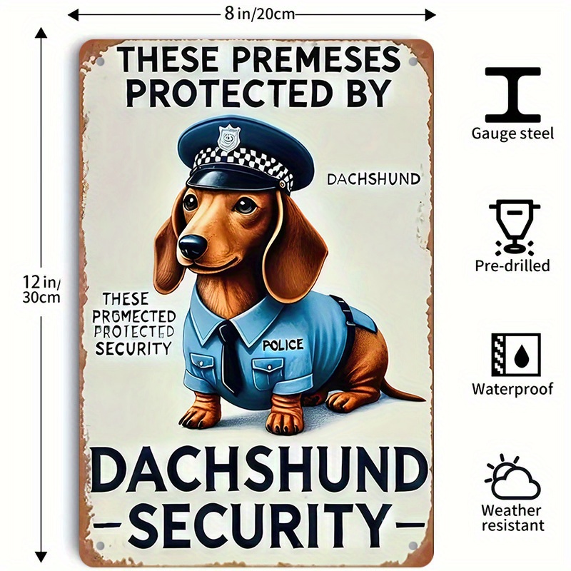 ป้ายเตือนความปลอดภัยรูปสุนัขดั - Home Yard Security บทวิจารณ์และราคา
