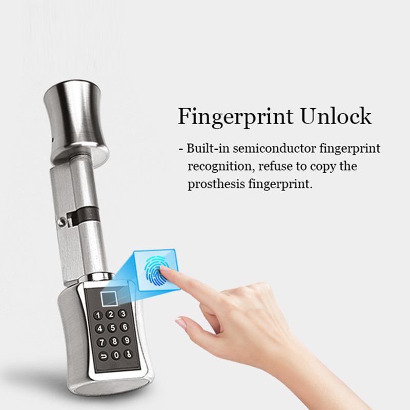 ลายนิ้วมือสมาร์ทกระบอกล็อครหัส - Home Security Gate บทวิจารณ์และราคา