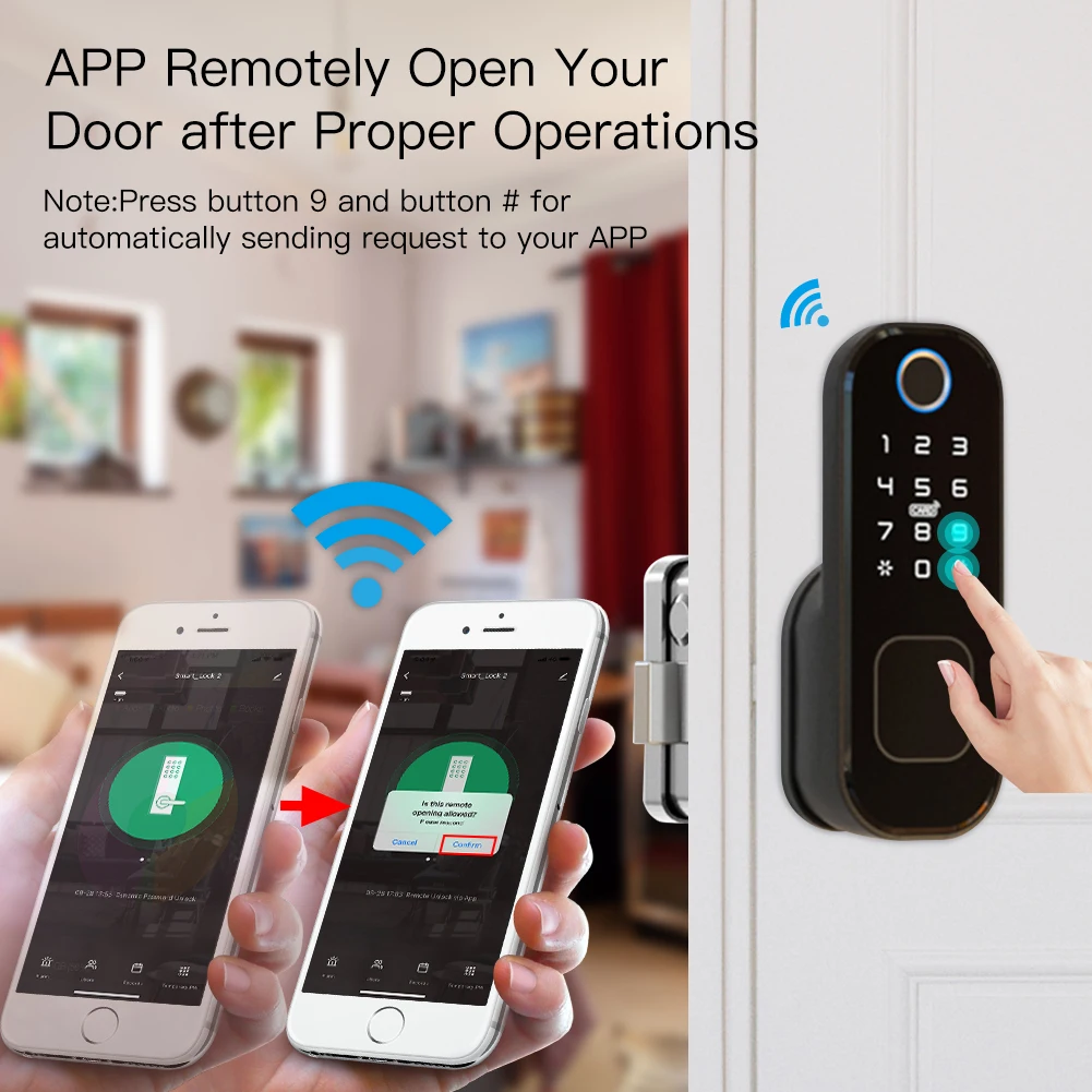 Moes WiFi Tuya ล็อคด้วยลายนิ้ว - Home Security Brand บทวิจารณ์และราคา
