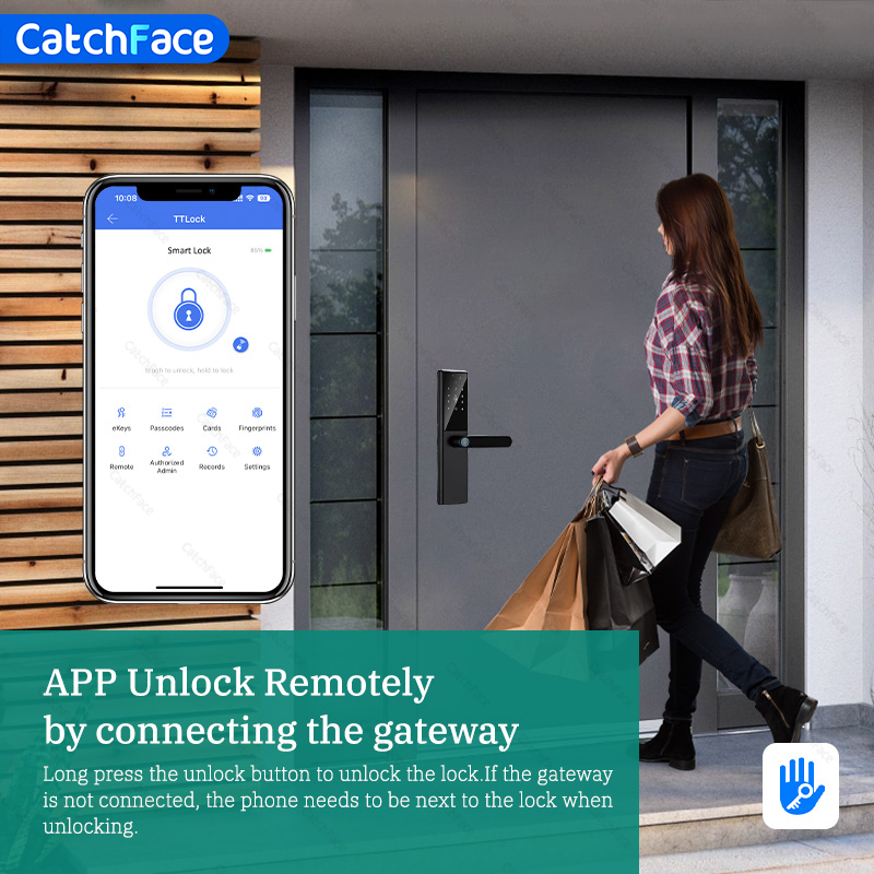 บลูทูธลายนิ้วมือประตูล็อค TTLo - Home Security Gate บทวิจารณ์และราคา