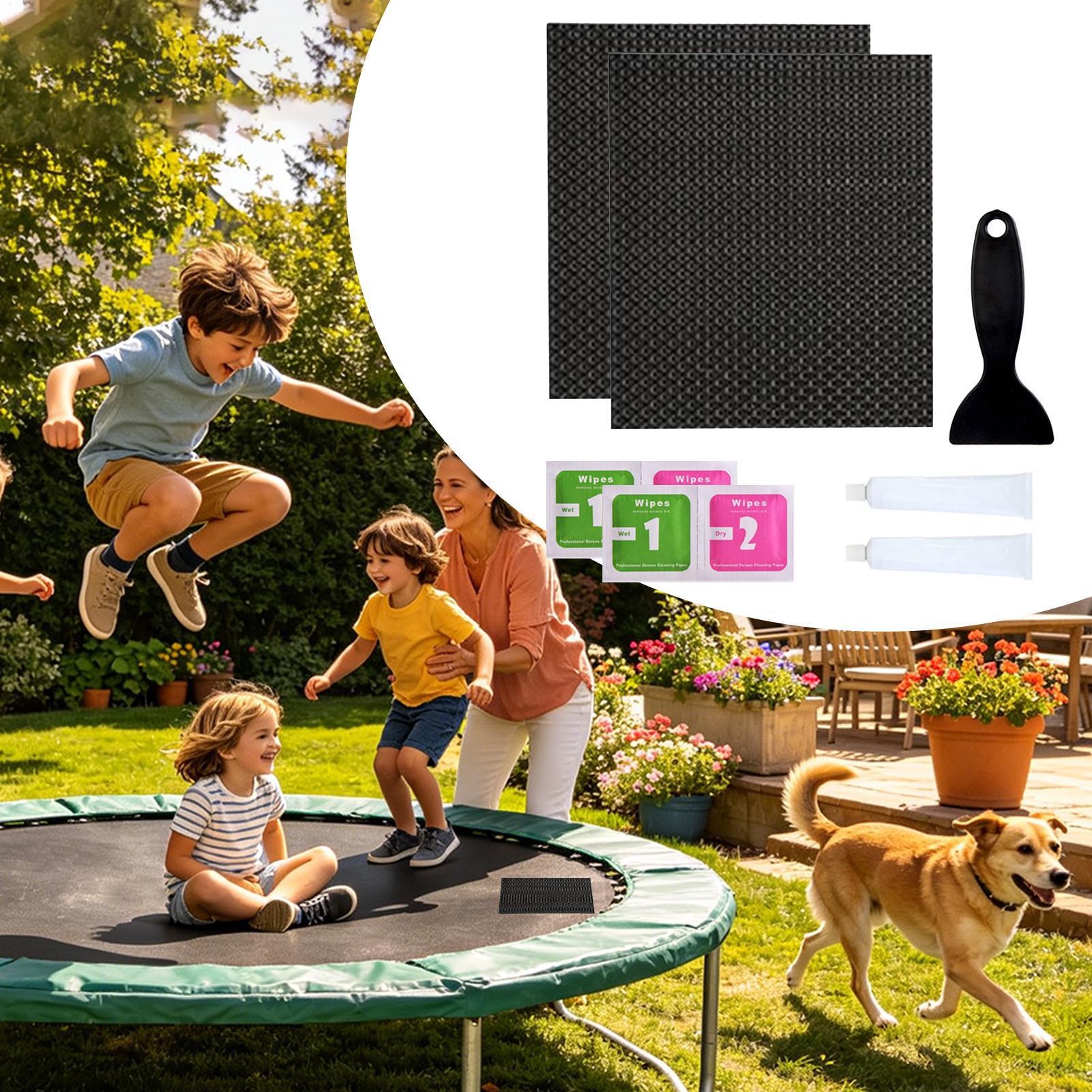 แผ่นปะแทรมโพลีน แข็งแรง ทนทานท - Home Yard Security บทวิจารณ์และราคา