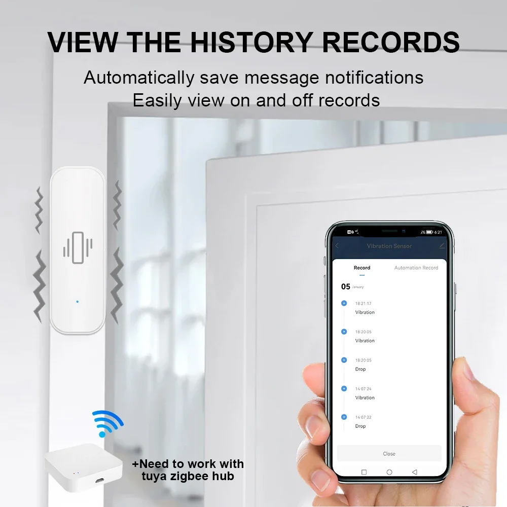 แอปเซ็นเซอร์การสั่นสะเทือนอัจฉ - Home Security Business บทวิจารณ์และราคา