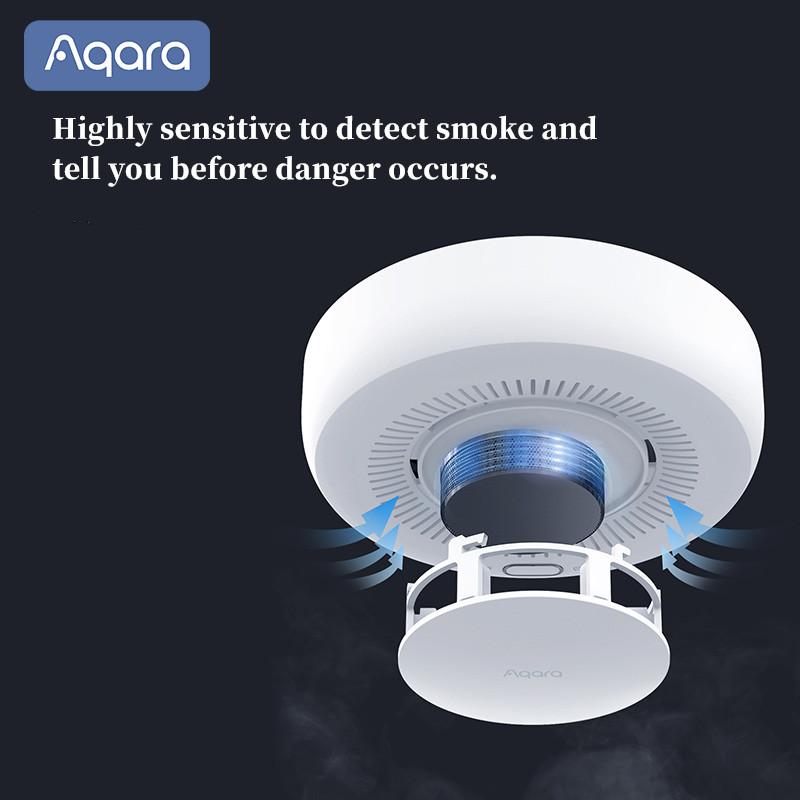 Aqara เครื่องตรวจจับควันอัจฉริ - Mi Home Security Xiaomi บทวิจารณ์และราคา