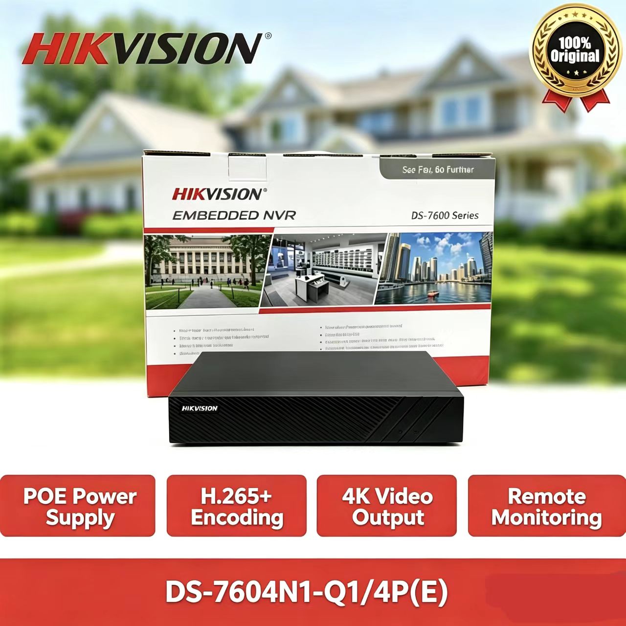 Hikvision DS-7604NI-Q1/4P(E) 4 - Home Security For Windows บทวิจารณ์และราคา