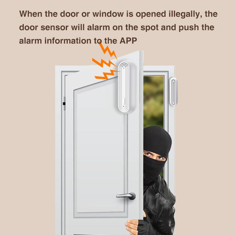 Tuya เซ็นเซอร์เตือนภัยประตูหน้ - Home Security Gate บทวิจารณ์และราคา