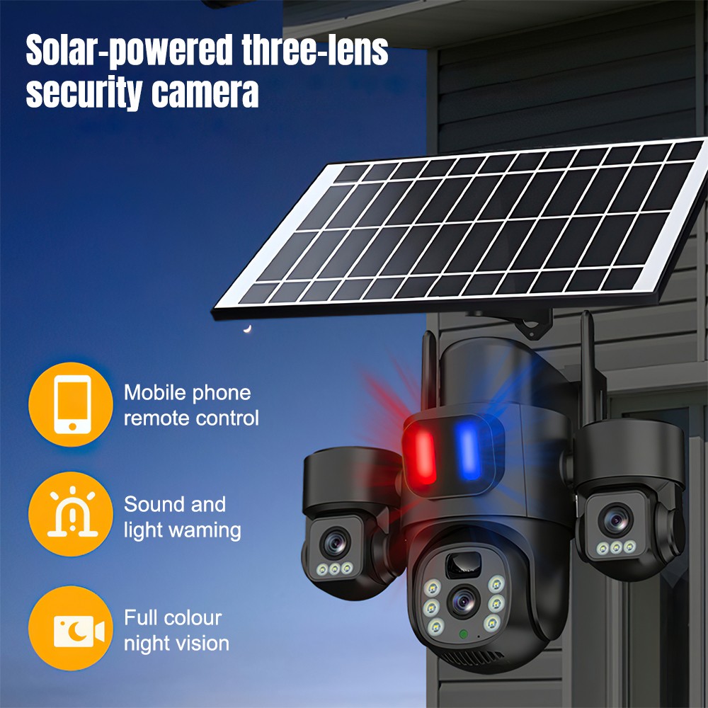 กล้องโซลาร์ไวไฟ PTZ สำหรับภายน - Home Security Brand บทวิจารณ์และราคา