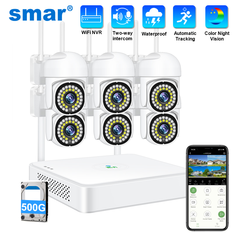 สมาร์ 3MP กล้องวงจรปิดไร้สายระ - Home Security Brand บทวิจารณ์และราคา