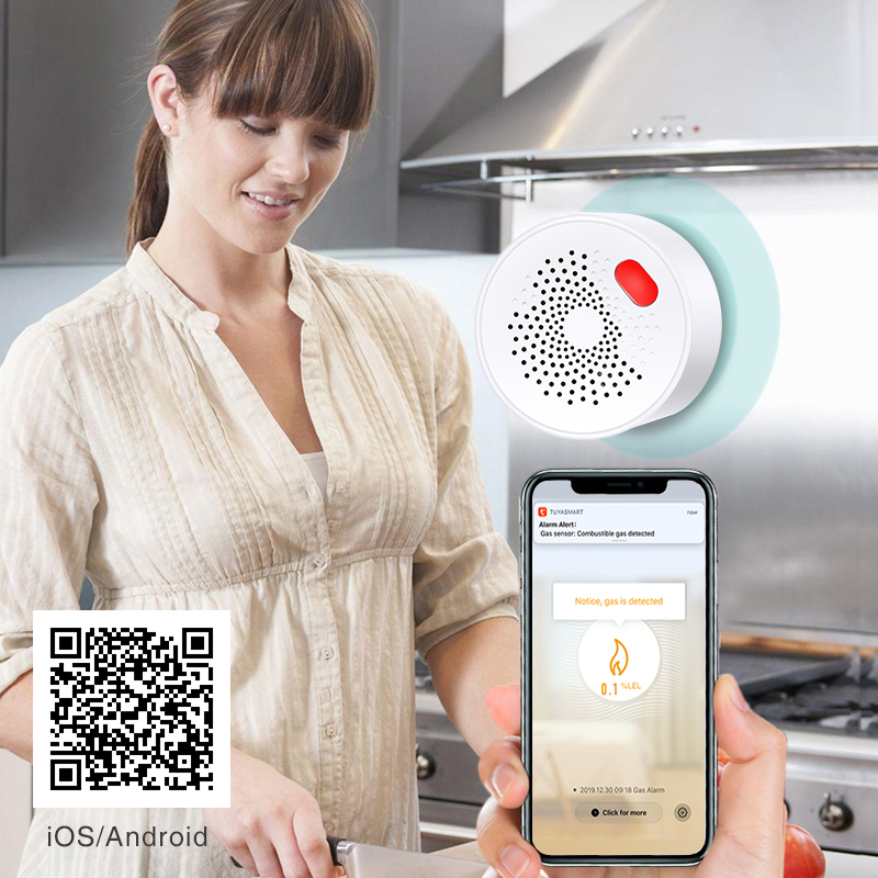 Tuya เซ็นเซอร์ก๊าซธรรมชาติ WiF - Home Security Business บทวิจารณ์และราคา